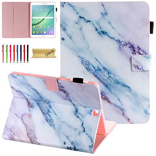 Dteck Folio Stand PU Leather Protective Case for Samsung Galaxy Tab S2 9.7