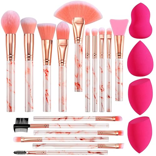 DUAIU Makeup Brushes Set with Blender and Brush Cleaner