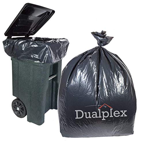 Dualplex 64-65 Gallon Black Trash Bags for Toter