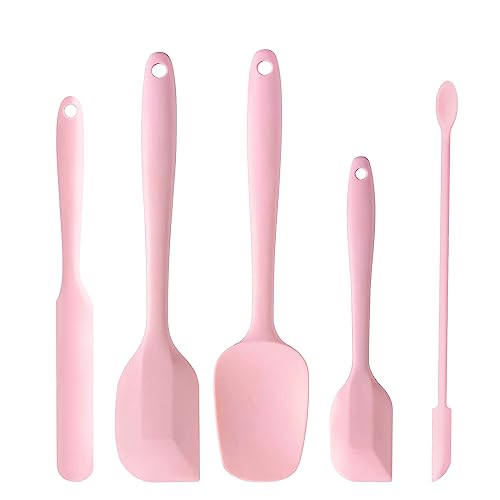 DUFEIMOY Pink Silicone Spatula Set