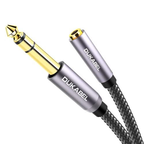 DUKABEL 6.35mm to 3.5mm Headphone Jack Adapter