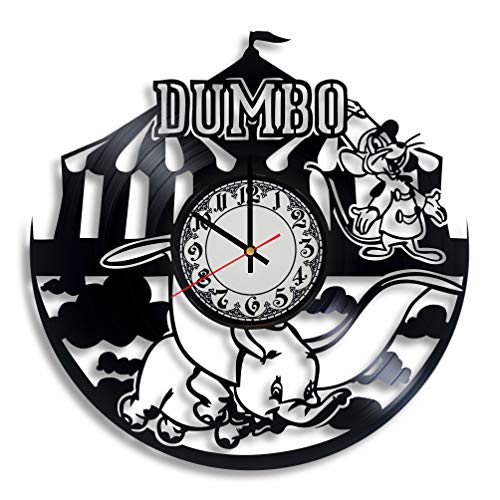 Dumbo Handmade Vinyl Wall Clock - Charming Dumbo Decor