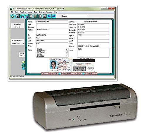 Duplex Medical Insurance Card and ID Card Scanner