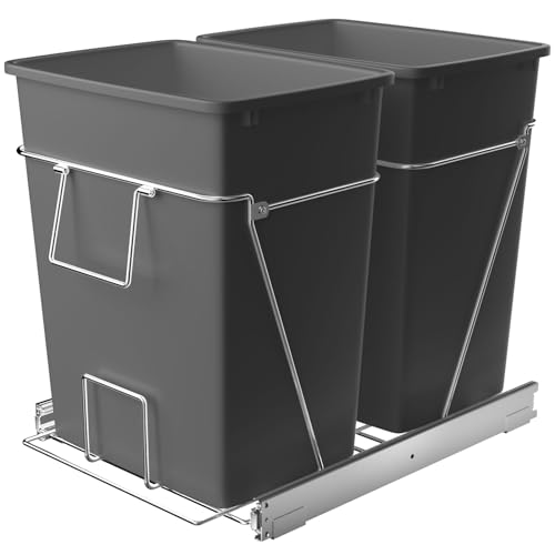 Durable and Elegant Pull-Out Trash Can for Kitchen Waste Management