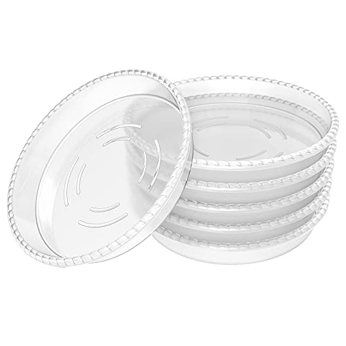 Durable Clear Plant Saucer for Indoor Plants - FUTED 5 inch
