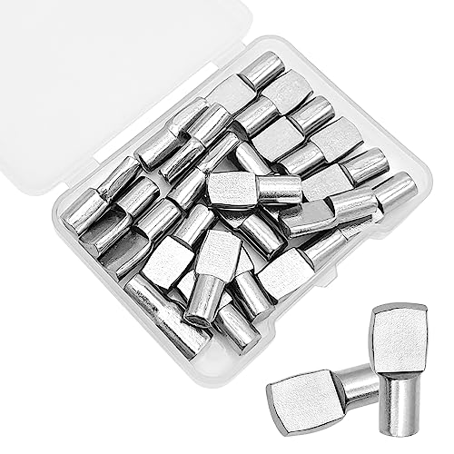 3mm, 5mm, 1/4, 7mm All Shelf Pin Sizes, Flat Spoon Style, Nickel, 100 Pack  Kit