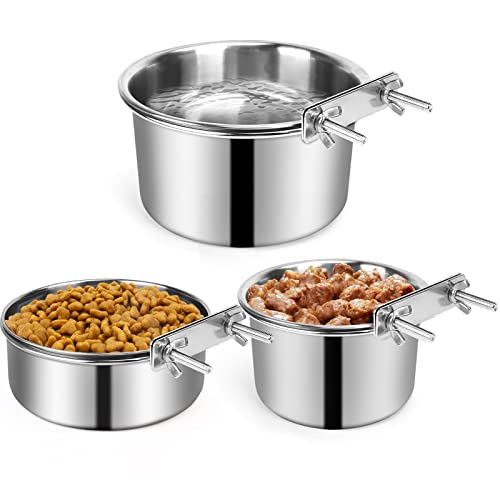 Durable Stainless Steel Dog Crate Water Bowl