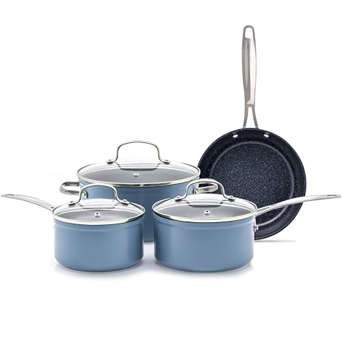 Duralon Blue Ceramic Nonstick Cookware Set