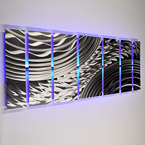DV8 Studio Metal Wall Art with Color-Changing LED Lights