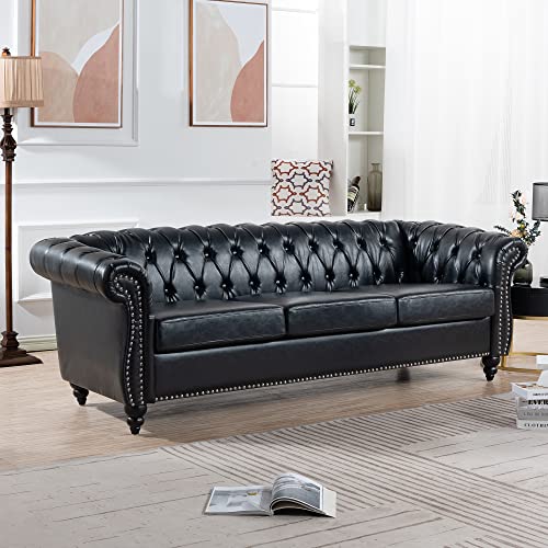 Dvasovio Chesterfield Luxury Leather Sofa