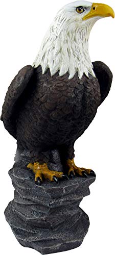 DWK Liberty Eagle Statue - Majestic American Bald Eagle Sculpture