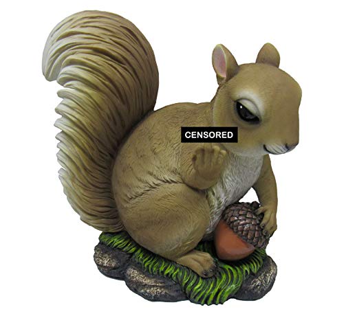 DWK - Nutty Welcome - Squirrel Middle Finger Statue