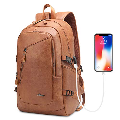 DYJ Vegan Leather Laptop Backpack: Stylish and Functional