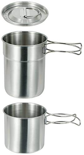 DZRZVD Camping Cookware Set - Stainless Steel Outdoor Cooking Gear