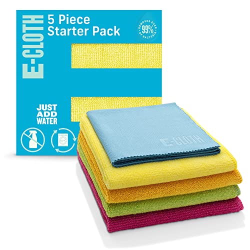 E-Cloth 5-pc Starter Pack - Microfiber Cleaning Cloth Set