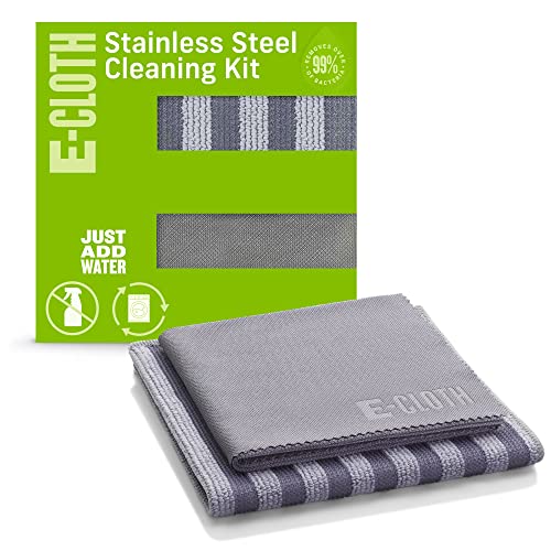 E-Cloth Stainless Steel Microfiber Cleaning Cloth Kit