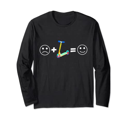 E-Scooter Emoticon Long Sleeve T-Shirt