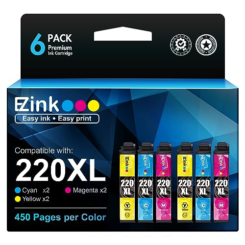E-Z Ink Remanufactured Ink Cartridge Replacement for Epson 220XL