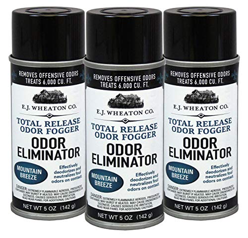 E.J. Wheaton Co. Odor Eliminator - Total Release Odor Fogger, Mountain Breeze Scent (Pack of 3)