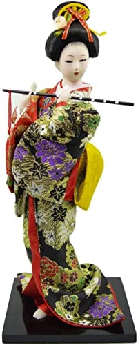 Earlyred 12 Inch Japanese Geisha Kimono Doll