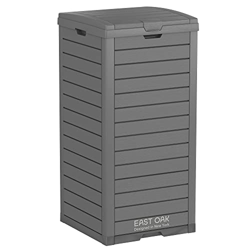 EAST OAK 31 Gallon Outdoor Trash Can - Durable and Functional