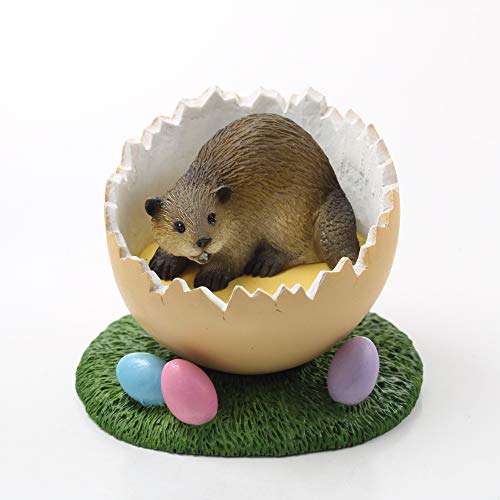 Easter Egg Beaver Figurine