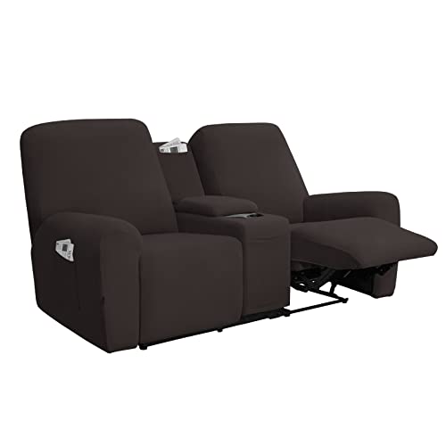 Easy-Going Stretch Recliner Loveseat Cover with Center Console Sofa Slipcover