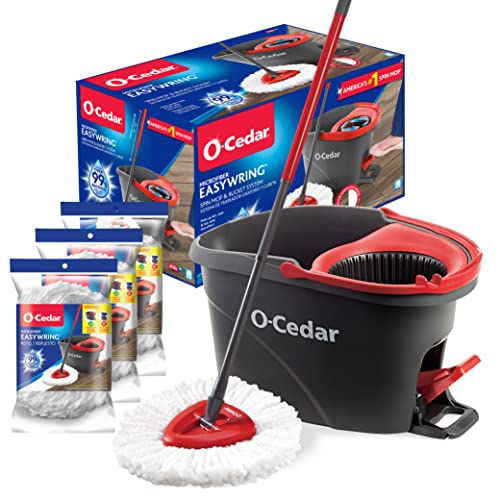 Easywring Microfiber Spin Mop & Bucket Floor Cleaning System