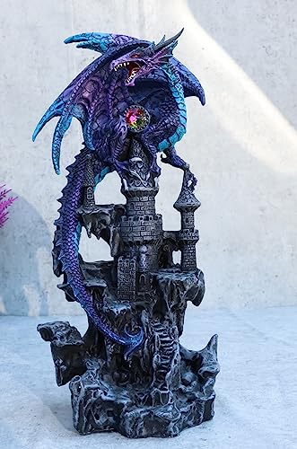 Ebros Gift Midnight Dragon Castle Figurine - Stunning Art Piece