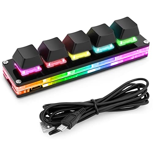 Ecarke Mini Macro Mechanical Keyboard with RGB LED