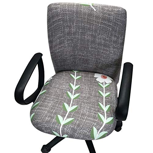 Echaprey One-Piece Stretchy Washable Rotating Swivel Computer Office Chair Covers
