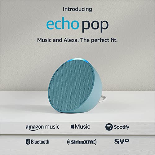 Echo Pop | Compact Smart Speaker with Alexa - Midnight Teal