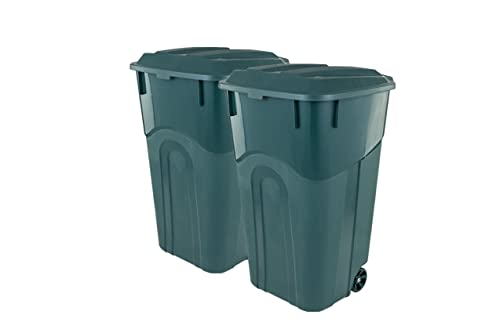 ECOSolution 32 Gallon Wheeled Outdoor Garbage Can