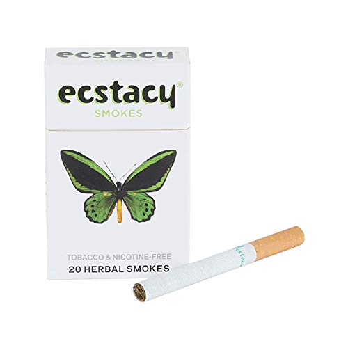 Ecstacy Herbal Cigarettes | Nicotine Free Smokes (White)