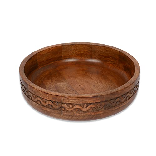 EDHAS Decorative Carved Bowl for Table