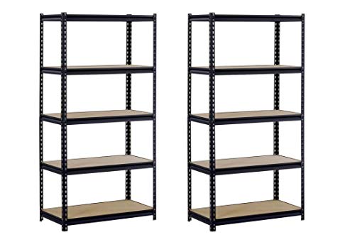 EDSAL Steel Storage Rack with 5 Adjustable Shelves, 4000 lb. Capacity