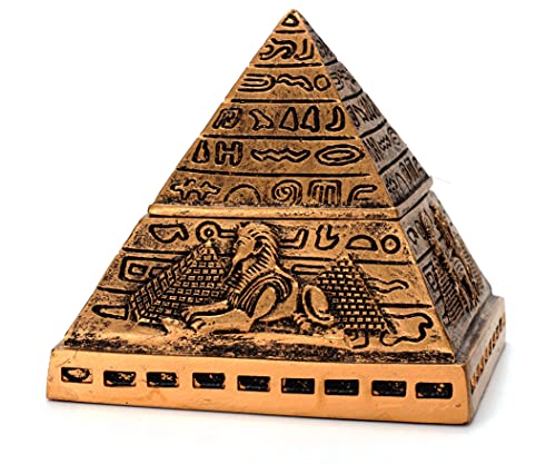 Egyptian Pyramid Decor for Home - Brown Sculpture