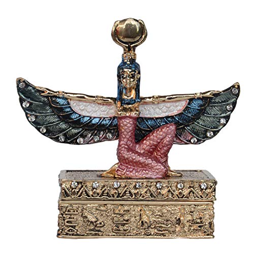 Egyptian Winged Isis Trinket Box Jewelry Box