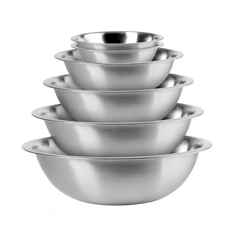 EHOMEA2Z Mixing Bowls Metal Stainless Steel Set