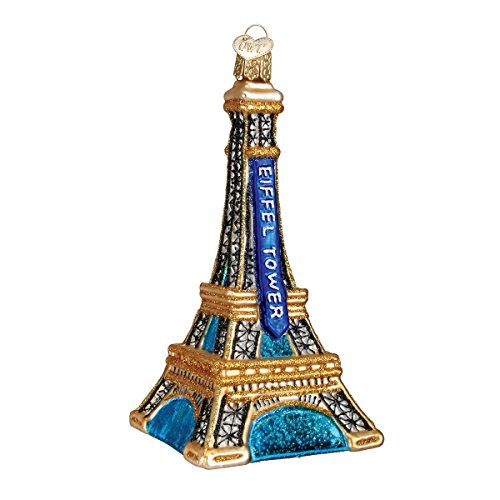 Eiffel Tower Glass Blown Ornaments for Christmas Tree