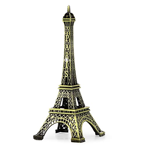 Eiffel Tower Statue Decor Mini Metal Figurine for Souvenirs