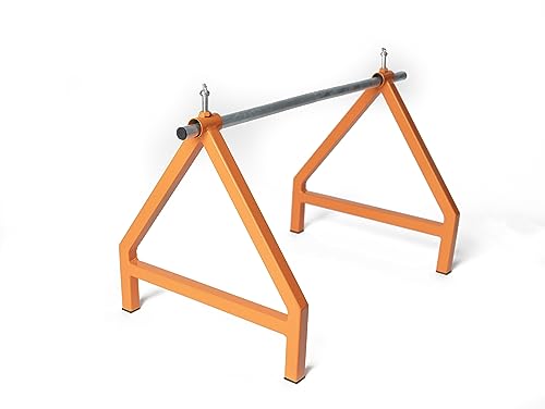 EIP Cable and Wire Caddy, Portable Heavy Duty Orange Steel Spooler for up to 28" spools and 220 lb Load