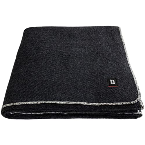 EKTOS 100% Wool Blanket - Warm, Durable, and Versatile