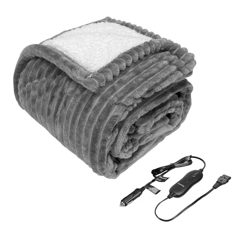 Elantrip Wool Car Heated Blanket