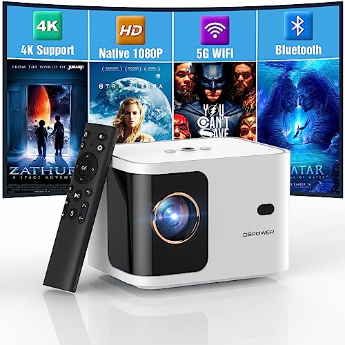 Mini Projector for iphone, Woohug Mini Portable Projector, Movie Projector  for Outdoor Use, Small Home Theater Projector Full HD 1080P Supported