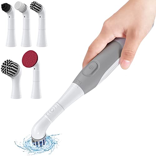 Electric Grout Brush with 5 Replacement Brushes
