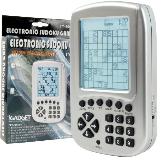 Electronic Sudoku Reasoning and Logic Game - Includes Retail Packaging