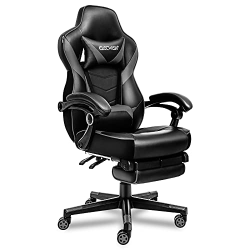 ELECWISH Gaming Chair with Footrest