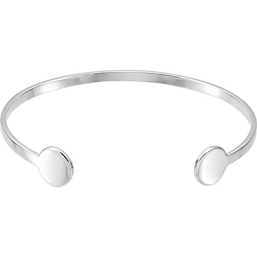 Elegant 14k White Gold Cuff Bracelet - Perfect Gift for Any Occasion