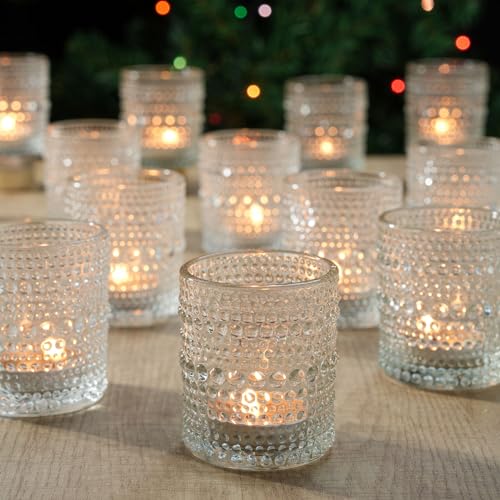 Elegant 24 Pack Votive Candle Holders for Weddings and Home Decor